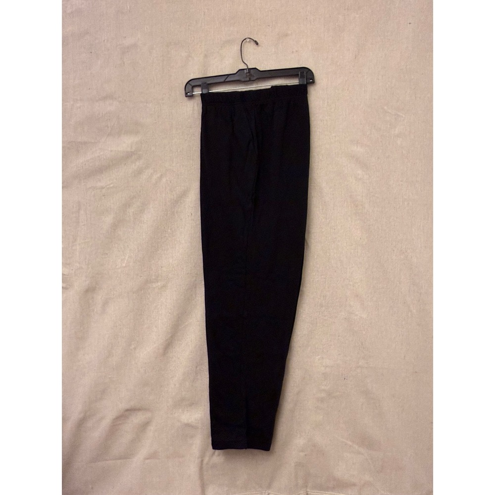 Woman Within Black Knit Elastic Waist Pants Womens Plus 1X Petite 22/24